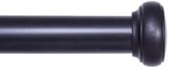 "Kenney® Weaver 1"" Premium Decorative Window Curtain Rod, 28-48"", Black"