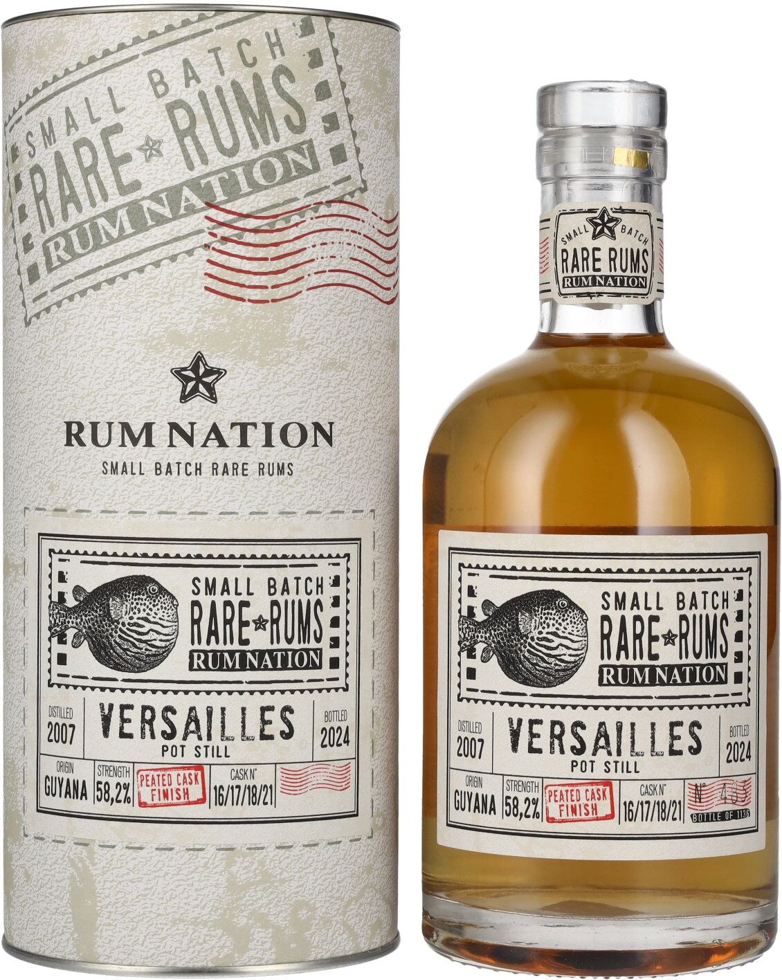 Rum Nation Rare Rums VERSAILLES 2007/2024 58,2% Vol. 0,7l in Geschenkbox