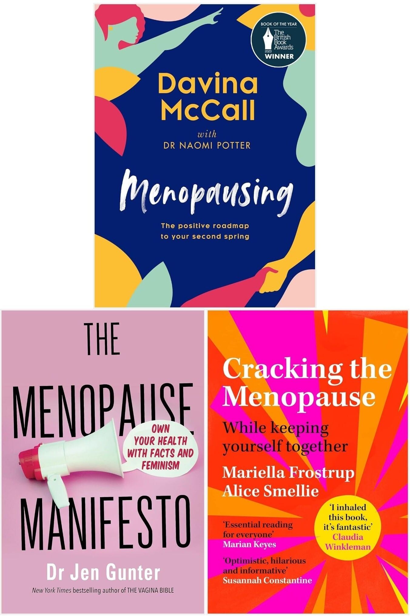 Bluebird/HQ/Piatkus Menopause Manifesto, Cracking the Menopause and Menopausing [Hardcover] 3 Books Collection Set