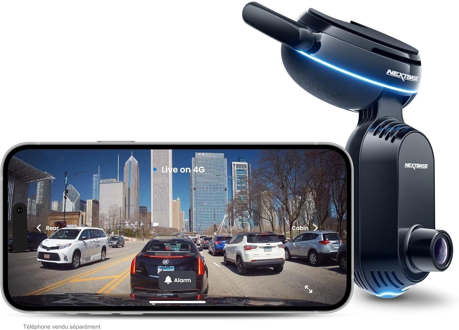 NextBase iQ 1K Smart Dash Cam   4G, Cabin Camera, Live View & SOS, New