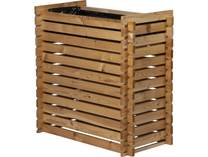 Hochbeet DOBAR, beige (natur), B:39cm H:79cm T:79cm, Holzwerkstoff, Pflanzgefäße, Hochbeet, aus FSC-zertifiziertem Lärchenholz, praktisches Stecksystem