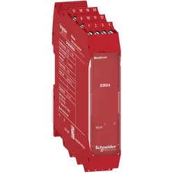 Schneider Electric XPSMCMER0004 Relais-Ausgangserweiterung Modicon XPSMCM, 2x 2S+1Ö, Ansteuerung via OSSD, Schraubklemme