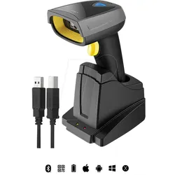 INATECK BCST52SW - Barcodescanner, 2D, Bluetooth/Funk/USB, schwarz