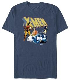 Men's Big & Tall Intermission Tops & Tees by Mad Engine in Navy Heather (Size 5XL)