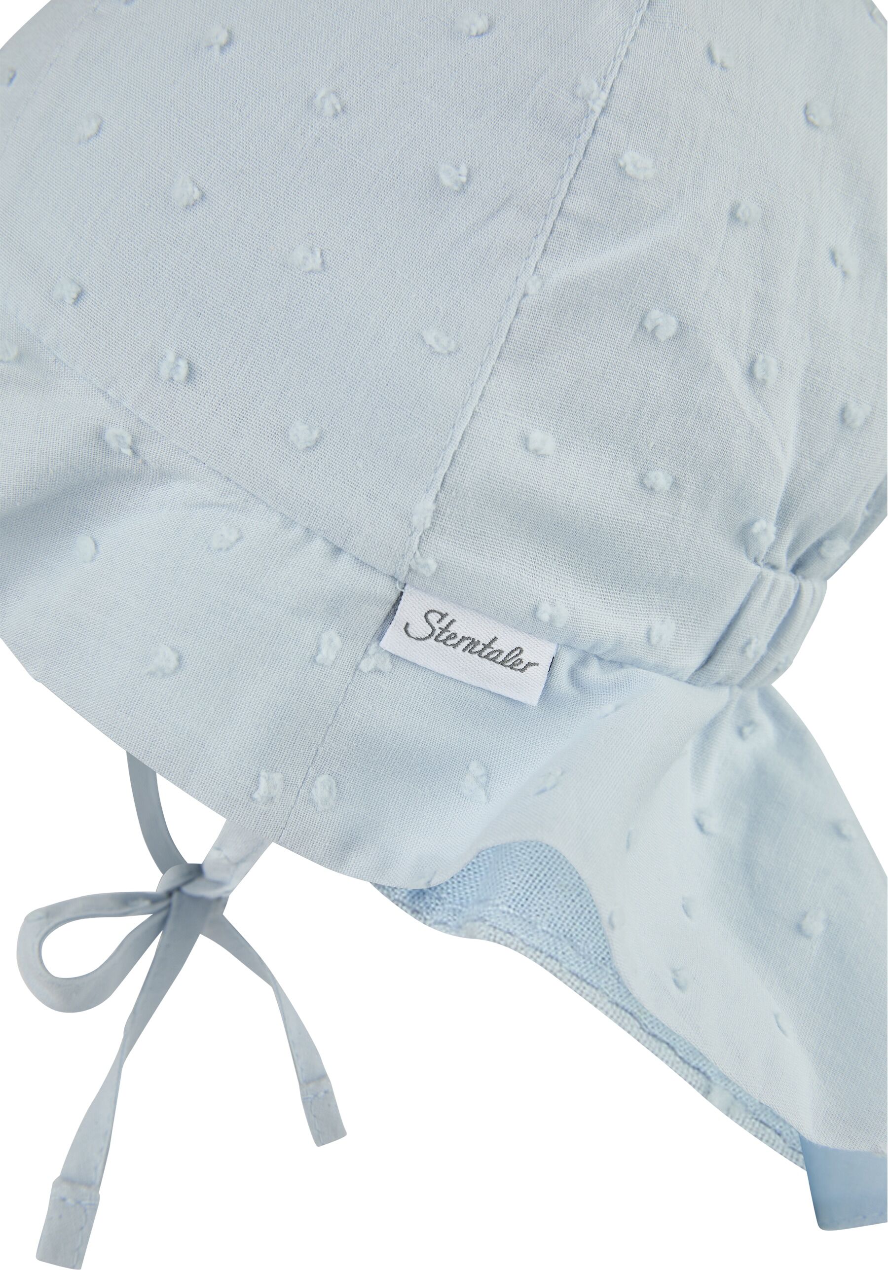 Sonnenhut STERNTALER "Sonnenhut 3D Punkte", Mädchen, Gr. 47, blau (hellblau), Obermaterial: 100% Baumwolle CO. 100% Baumwolle CO. 100% Baumwolle CO. 100% Baumwolle CO. 100% Baumwolle CO., Hüte Sonnenhut