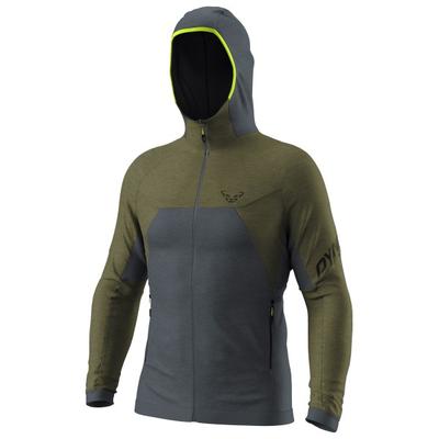 Dynafit - Tour Wool Thermal Hoody - Wolljacke Gr L oliv