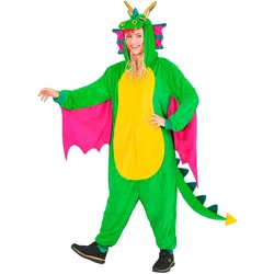 Widmann Drache Onesie Plüschkostüm (XXL)