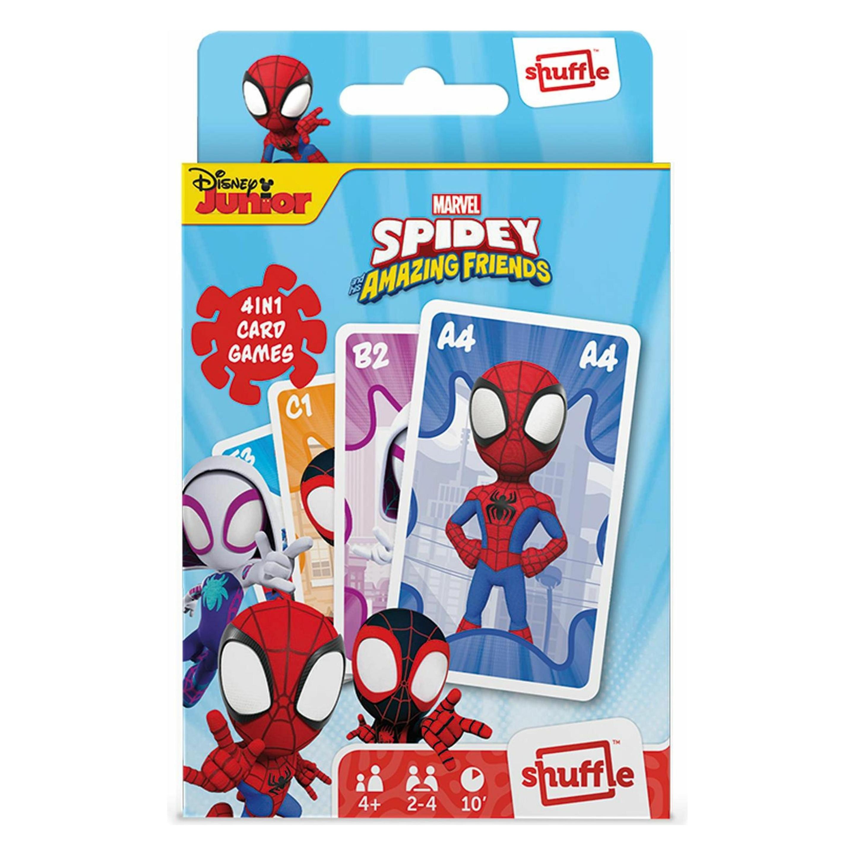 ASS Altenburg Disney Marvel Spidey & Friends - Quartett 4 in 1 (DE-Ausgabe) (Deutsch, 2 - 4 Spieler) (10034848)
