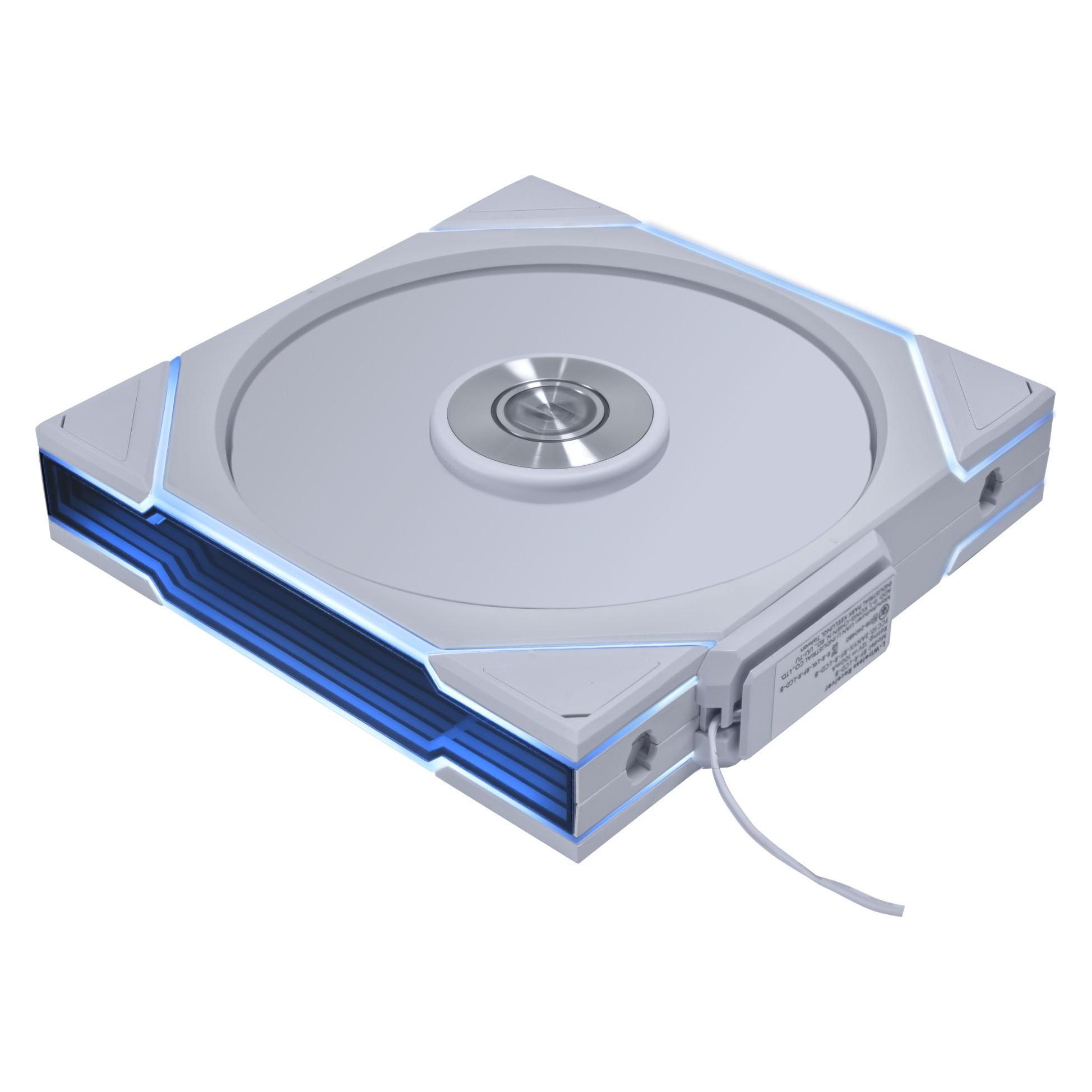 Lian-Li UNI FAN TL LCD Wireless Lüfter, ARGB, PWM - 140mm, weiss (140 mm, 1x) (14TLLCD1W1W)