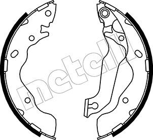 Metelli Bremsbackensatz 53-0176 Für Hyundai