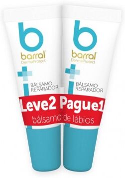 Barral DermaProtect Bálsamo Reparador Lábios 2x10ml