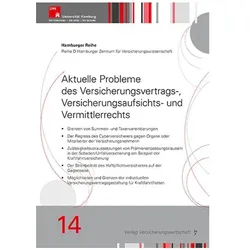 Aktuelle Probleme des Versicherungsvertrags-, Versicherungsaufsichts- und Vermittlerrechts, Fachbücher von Marie-Louise Lichtenfeld, Alexander Figl, Christian Hartrampf, Wolfgang von Bargen, Jennifer Beckmann