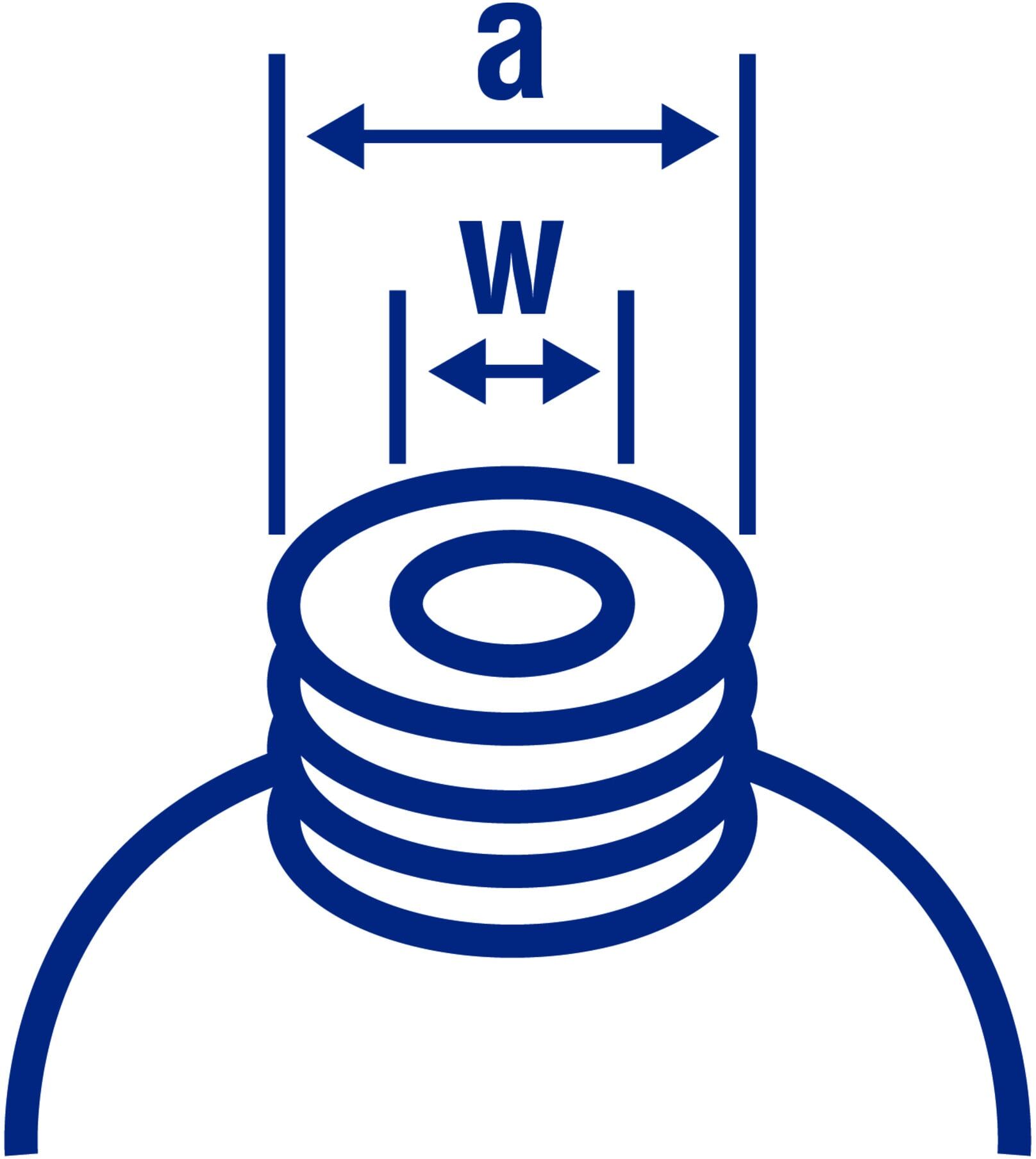 Hünersdorff Auslaufrohr für Wasserkanister ECO flexibel, blau, HDPE, mit Faltenbalg (819704)