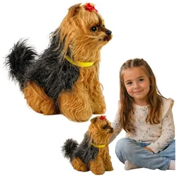 Interaktiver Plüschhund Weiches Fell Rasse Yorkshire Terrier