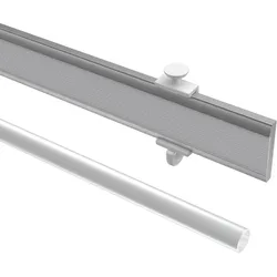 PANEELWAGEN MIT KLETTBAND und Rundkopfgleiter Easyslide 45 cm, Aluminium, Silbergrau