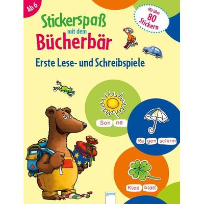 Stickerspaß mit dem Bücherbär. Erste Lese- und Schreibspiele, Taschenbuch von Silke Reimers, Arena, 978-3-401-71244-4
