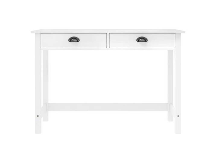 Meuble console - VINGVO - Hill Range - Bois massif - Blanc - 110x45x74 cm
