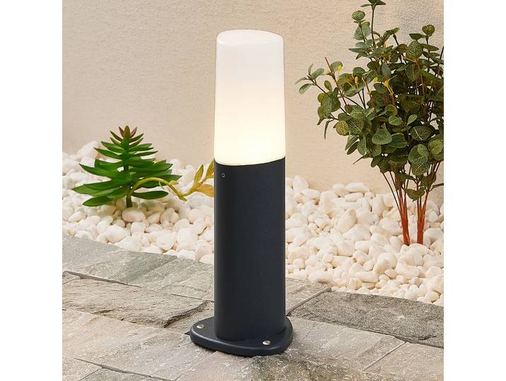 Obbie Gartenleuchte H30 Anthracite - Lucande - Modern - Metall - Einflammig