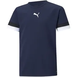 PUMA teamRISE Trikot Kinder peacoat/puma black/pumawhite 152