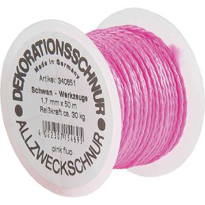 Schwan Maurerschnur 340651, pink fluoreszierend, Ø 1,7mm, geflochtenes Polyethylen, 50 m