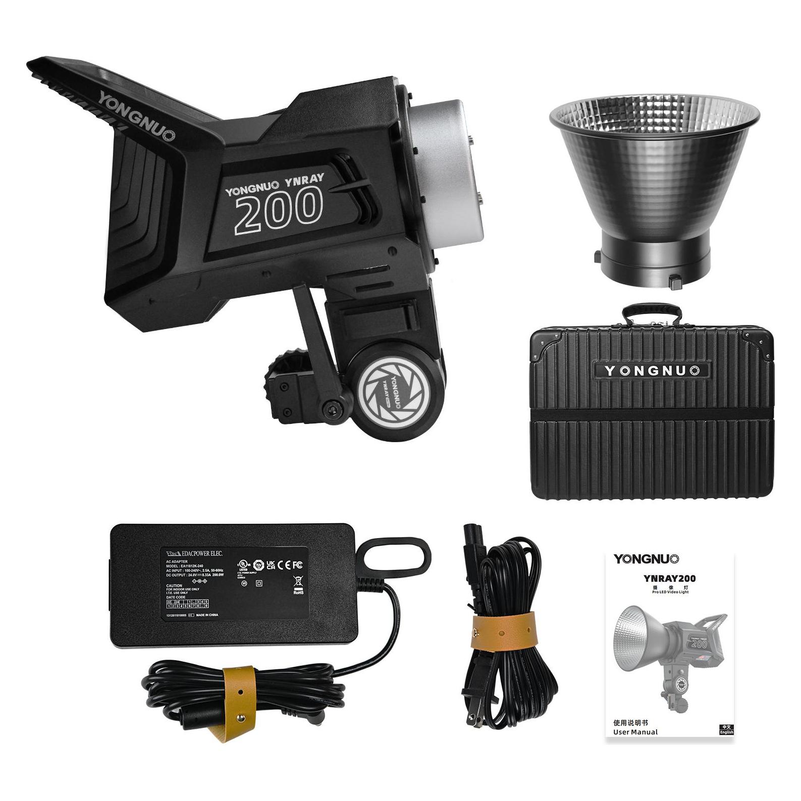 Yongnuo YNRAY200 KIT 3200K-5600K Professional Studio Light (Studioleuchte) (YNRAY200 KIT 3200K-5600K)