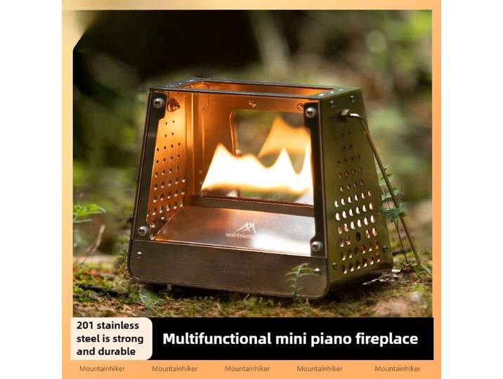 Petite cheminée d'extérieur, poêle à bois pour tente de camping, poêle d'appoint pour faire du thé, cheminée de table d'intérieur