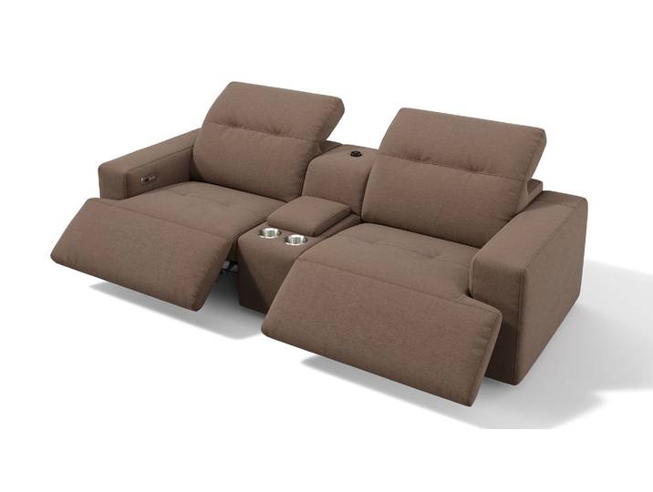 Stoff 2-Sitzer SORANO Kinosofa Kinocouch Heimkinosessel Stoffsofa Couchgarnitur