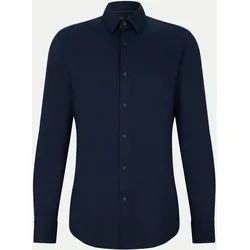 Hemd aus Baumwoll-Jersey mit Performance-Stretch Blau 42