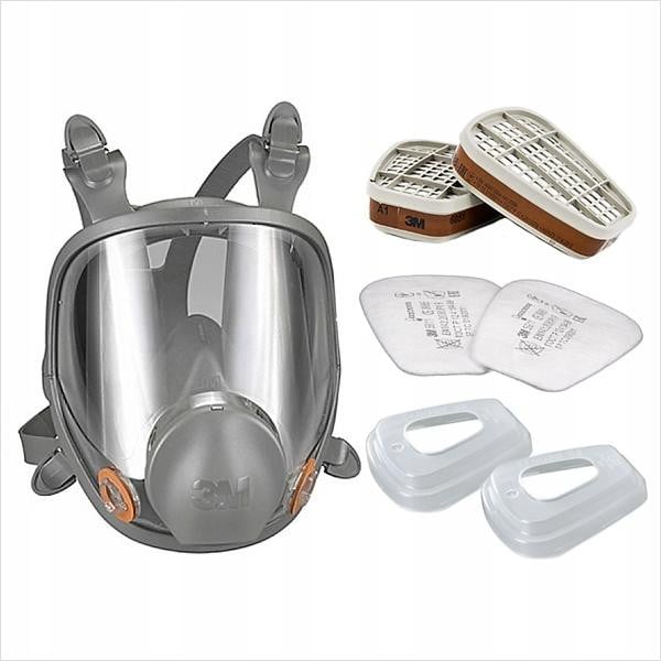 3M 6900 Gezichtsmasker Zwart EN 136:1998 Klasse 1