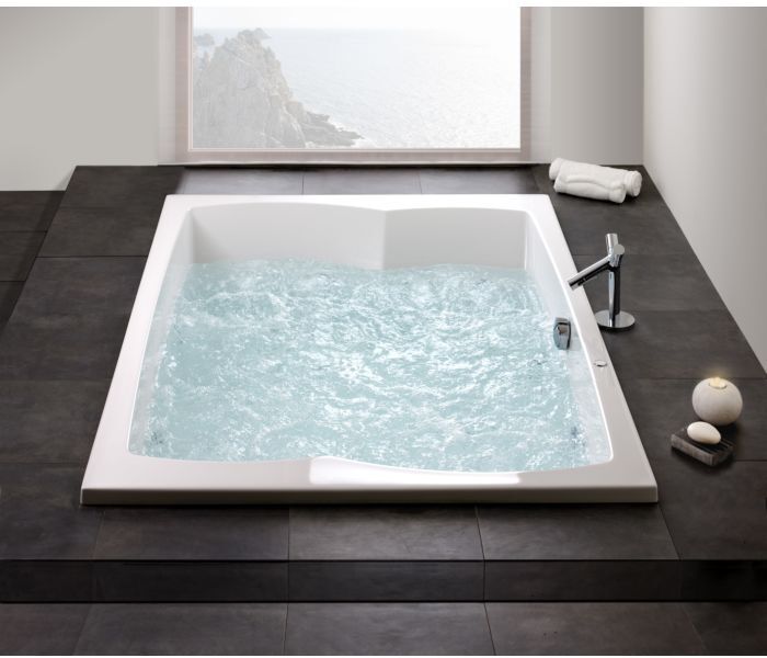 Hoesch Largo Badewanne 3692.010 200x140cm, weiss, Zweisitzer