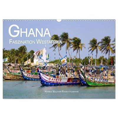 Ghana - Faszination Westafrika (Wandkalender 2027 DIN A3 quer), CALVENDO Monatskalender