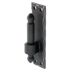 Alberts® Kloben ⌀16mm auf Platte 150x45mm Abstand 10mm Randgehämmert schwarz