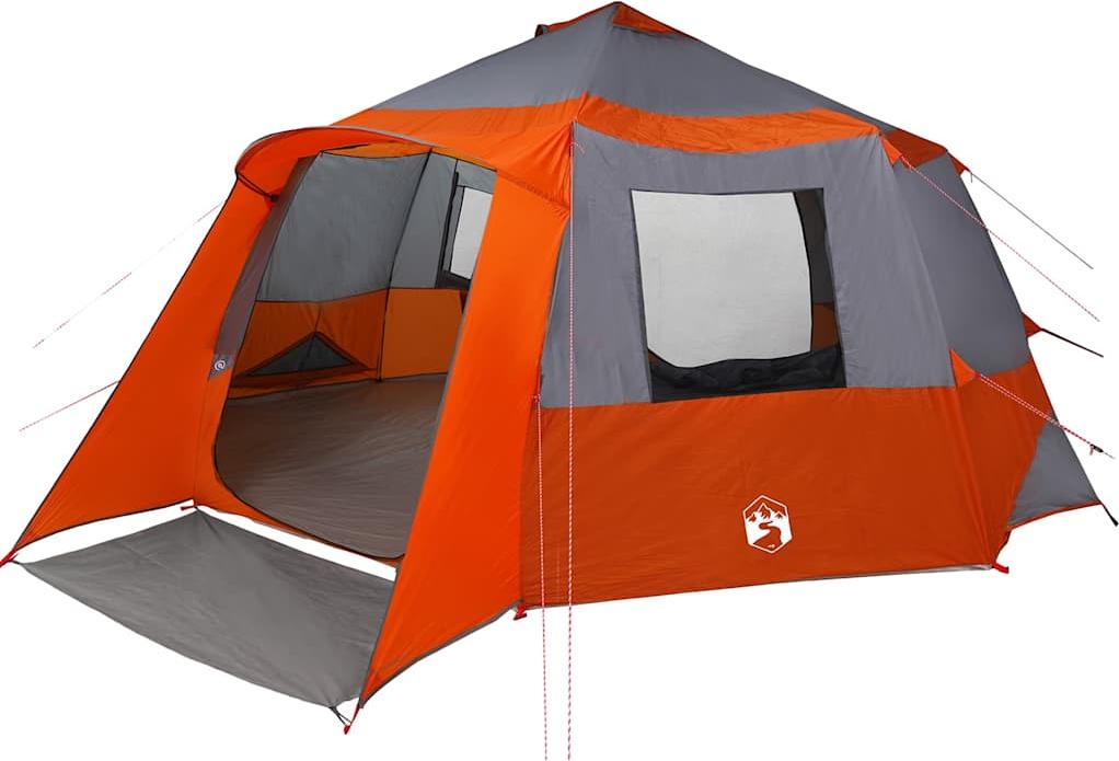 Kabine Zelt 12-Personen 12 Personen Grau und Orange