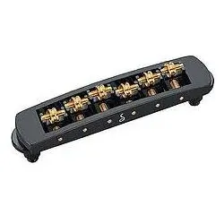 Schaller STM Bridge black chrome, Gitarre Zubehör, Schwarz