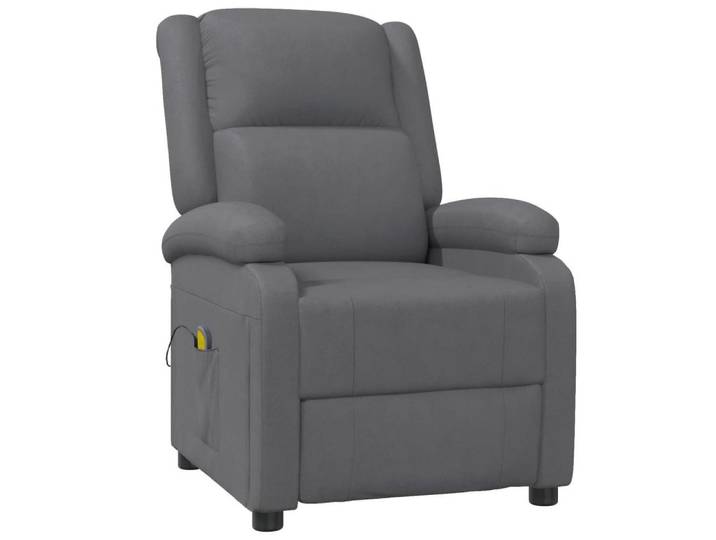 vidaXL Massagesessel Massagesessel Grau Kunstleder (1-St)