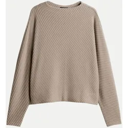 Jerseyshirt Sorizon aus Samtcord Beige 40