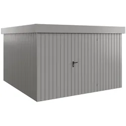 Hörmann Ecostar Metall-Gerätehaus "Euroline Trend" mit Flachdach EFD 14,graualuminium,310 x 310 cm
