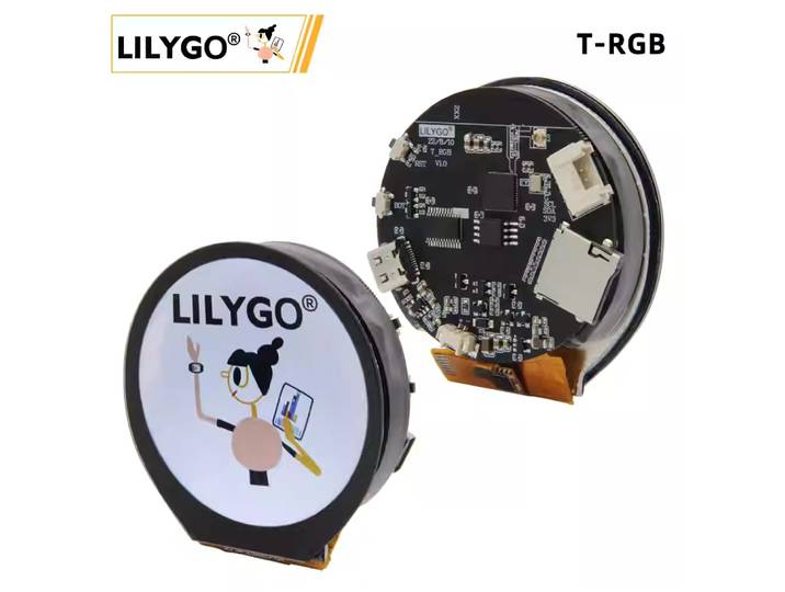 LILYGO ® Carte de développement T-RGB ESP32-S3 avec écran tactile LCD rond de 2,1 pouces ST7701S