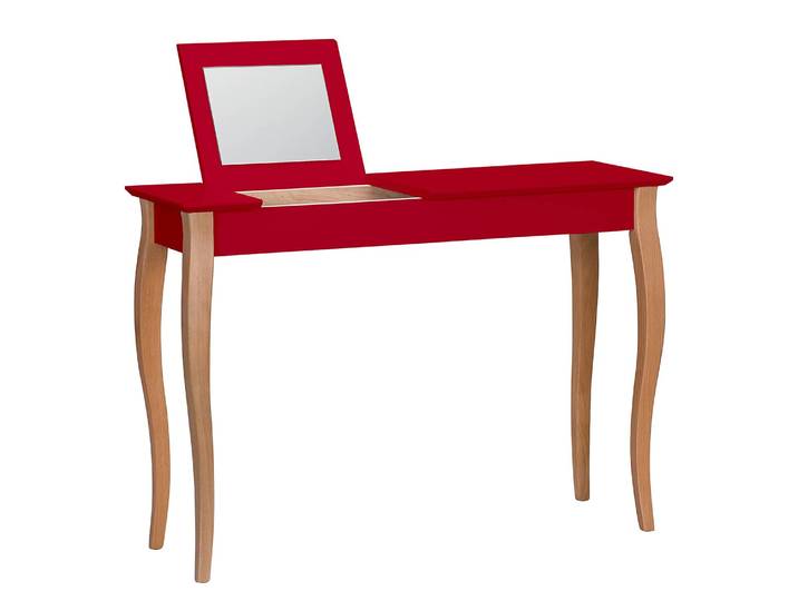 Schminktisch 105cm Rot/Rot