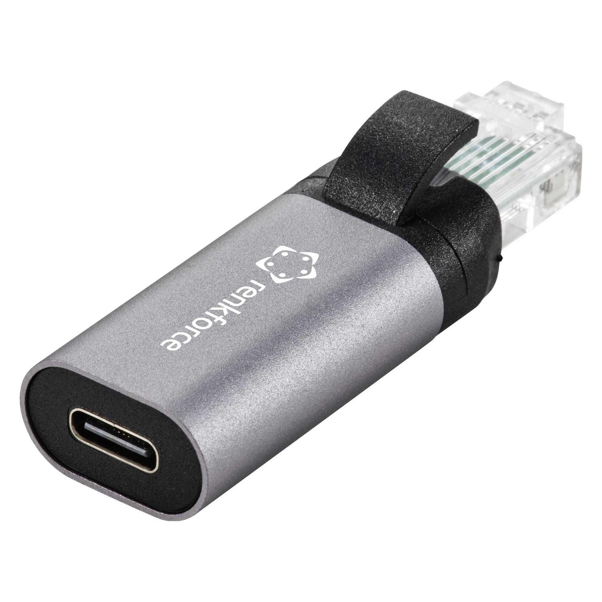 Renkforce USB-C / RJ45 Netzwerk Adapter (1x USB-C Buchse - 1x RJ45-Stecker) (USB-C, RJ45 (1x)) (RF-4883626)