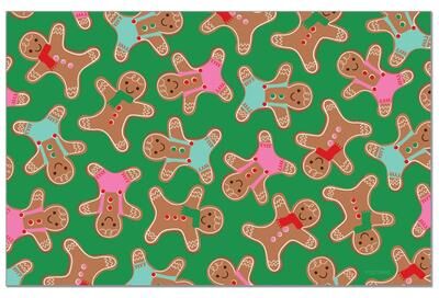 FirstDawn "Nutcracker Lineup 24 Sheet Reusable Premium Paper Stock Placemats in Resealable Storage Bag Made in The USA 17"" x 11"""