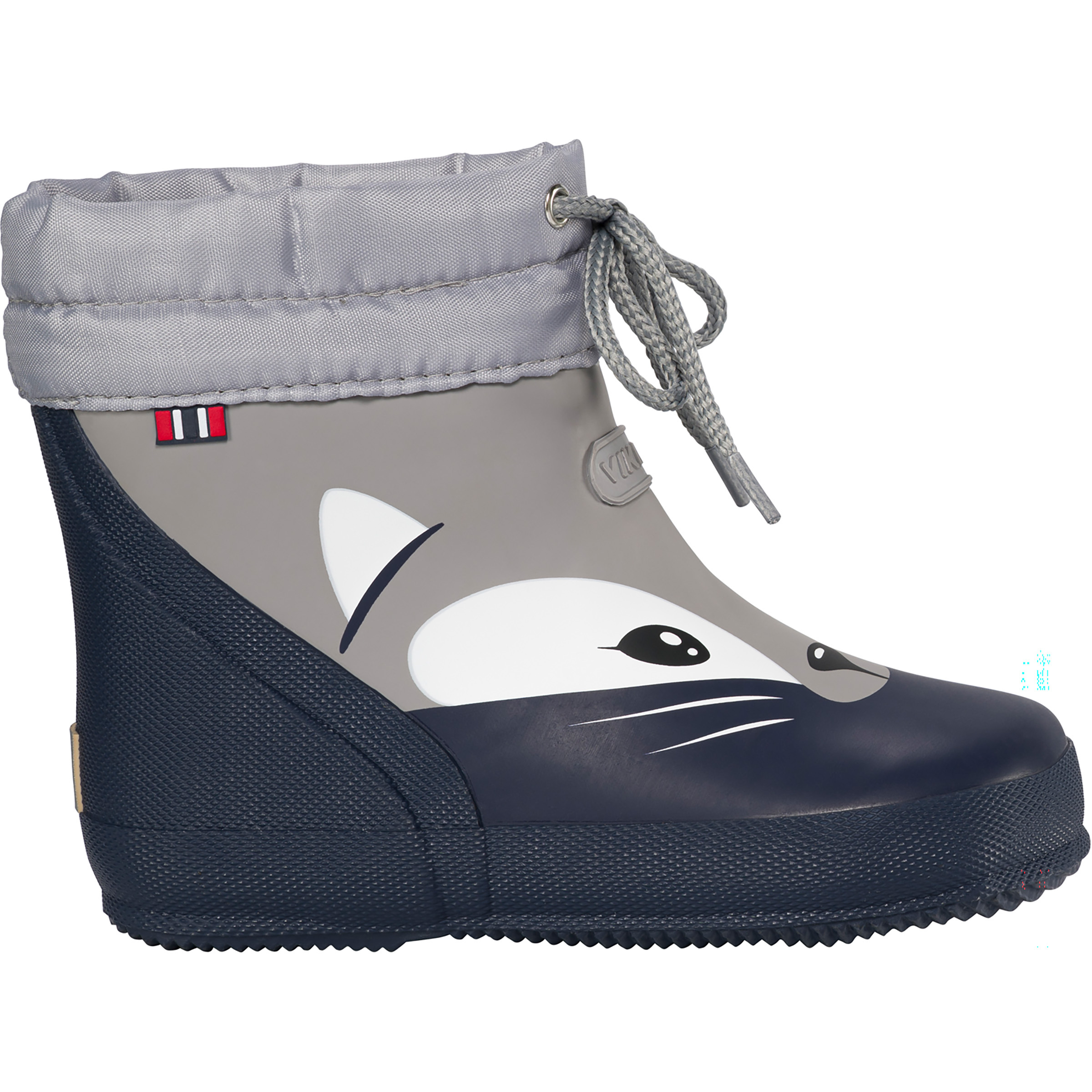 Viking Alv Barefoot Paw Print Warm Gummistiefel Kinder Gummistiefel grau Größe 22 Lifestyle Wasserdicht