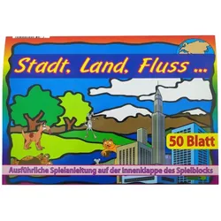 Stadt Land Fluss Spielblock Gesellschaftsspiel Block Ratespiel Freizeitblock