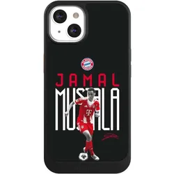 Nivocase Hülle für Apple iPhone 13 Handyhülle NIVOcore Case Schwarz FC Bayern München Offizielles (Apple iPhone 13), Smartphone Hülle, Schwarz
