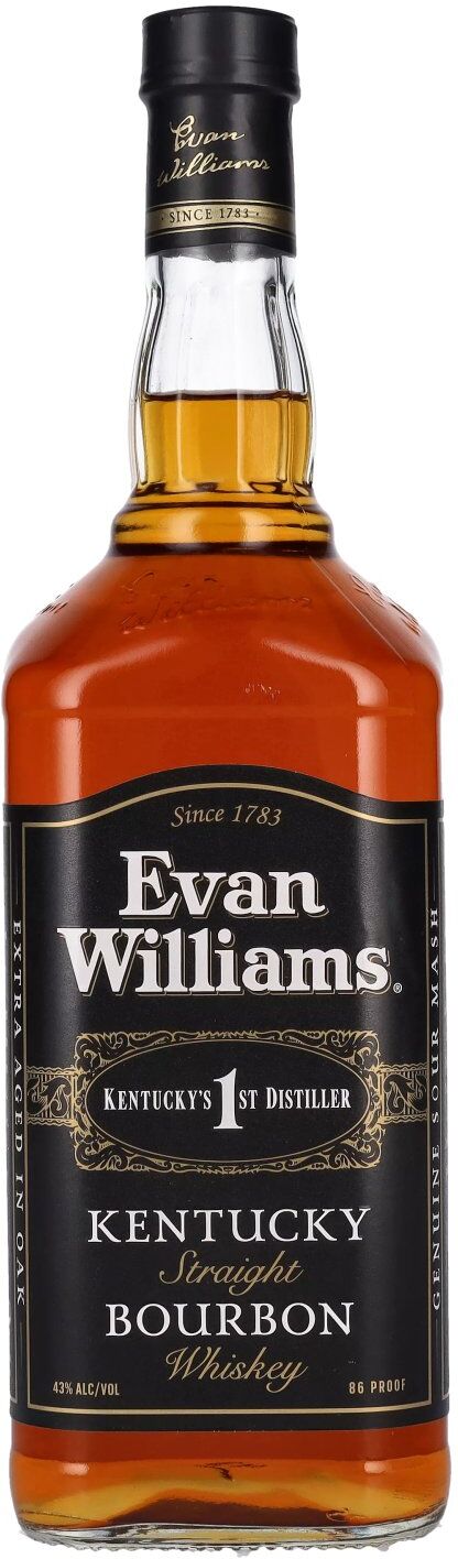 Evan Williams Bourbon Evan Williams Kentucky Straight Bourbon Whiskey Black Label 43% Vol. 1l
