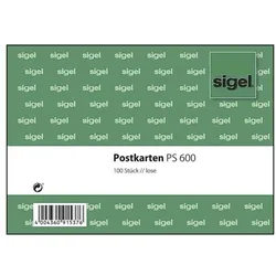 Sigel Postkarten PS600 weiß, 14.8x10.5 cm