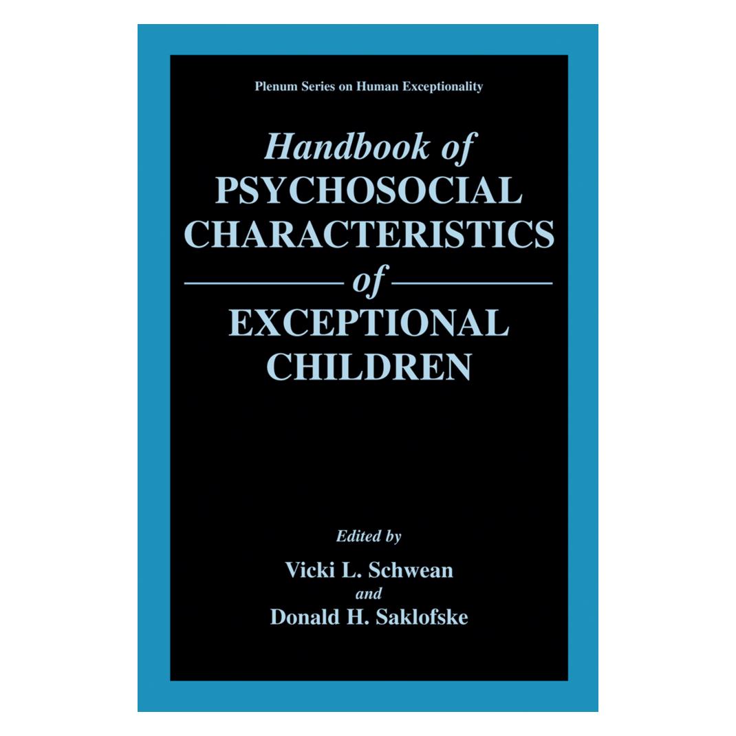 Springer Handbook of Psychosocial Characteristics of Exceptional Children (Englisch, Softcover, Donald H. Saklofske, Vicki L. Schwean) (55381195)