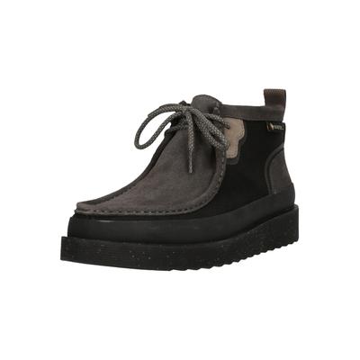 Stiefel CLARKS "Wallabee FTR Gore-Tex", Damen, Gr. 42, schwarz, grau, Kunstfaser, Leder, Schuhe Stiefel, mit wetterfester GoreTex-Imprägnierung