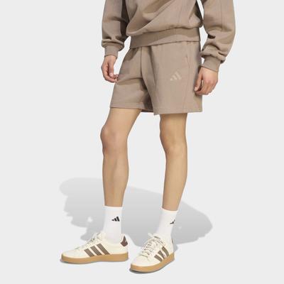 Shorts ADIDAS SPORTSWEAR "M AK SL", Herren, Gr. M, L-Gr, beige (khasix, innenbeinlänge ca. 23 cm), Obermaterial: 100% Baumwolle, Hosen Shorts, sportlicher Stil, schwere Premium-Qualität, robuste Stoffstruktur
