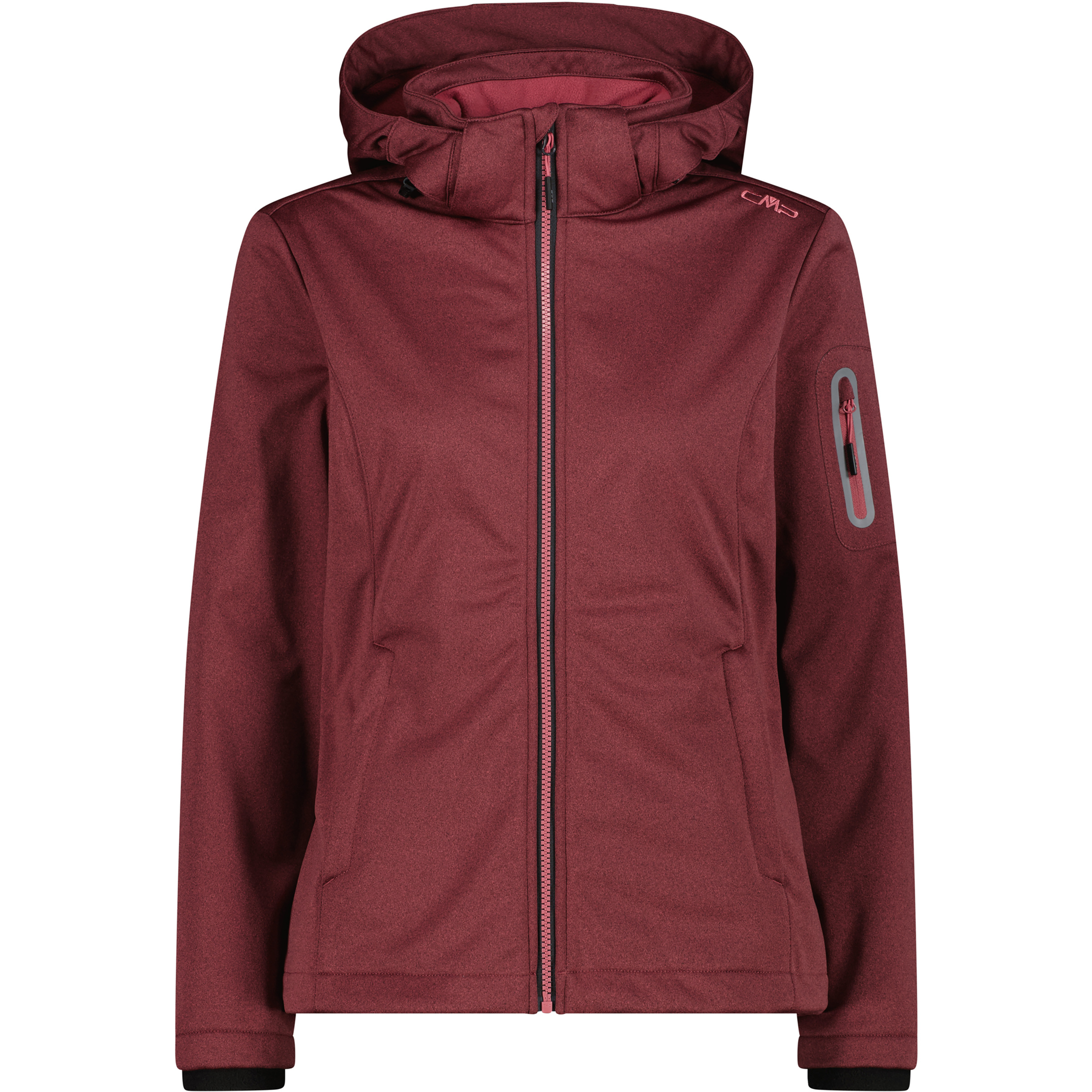CMP Soft Melange Damen Softshelljacke rot Größe XL Trekking Wasserabweisend Wasserabweisend